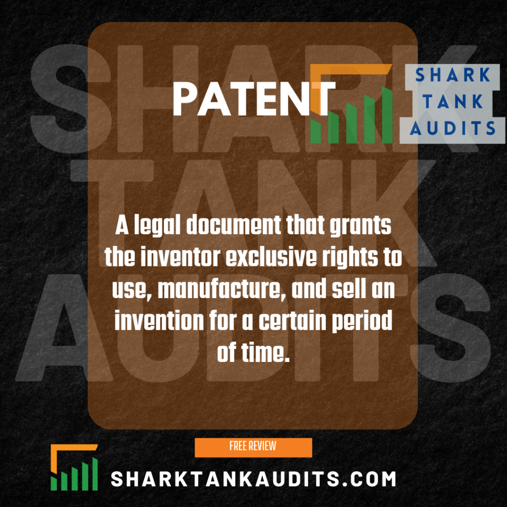 Reasons You Need a Patent