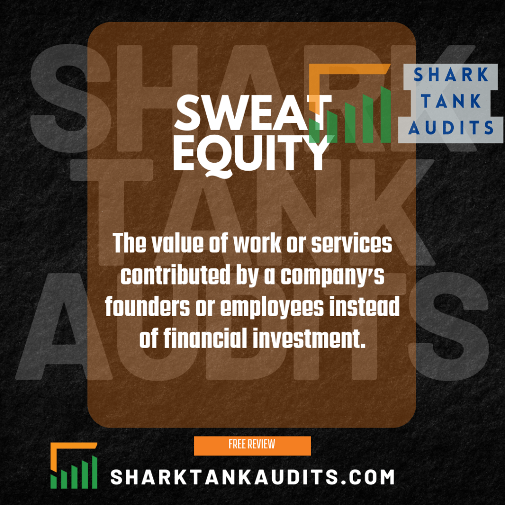 What are sweat equity shares?