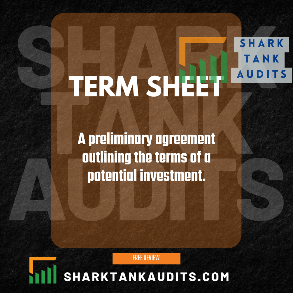 What to look for in a term sheet?