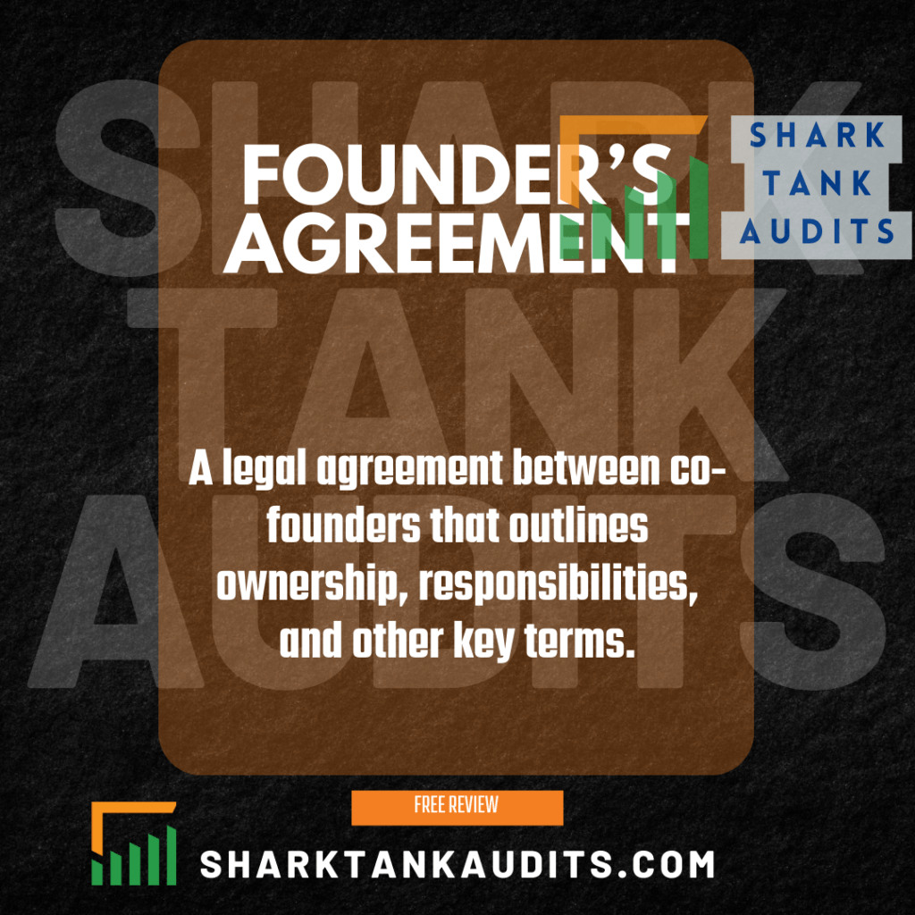FOUNDERS AGREEMENT IN STARTUPS