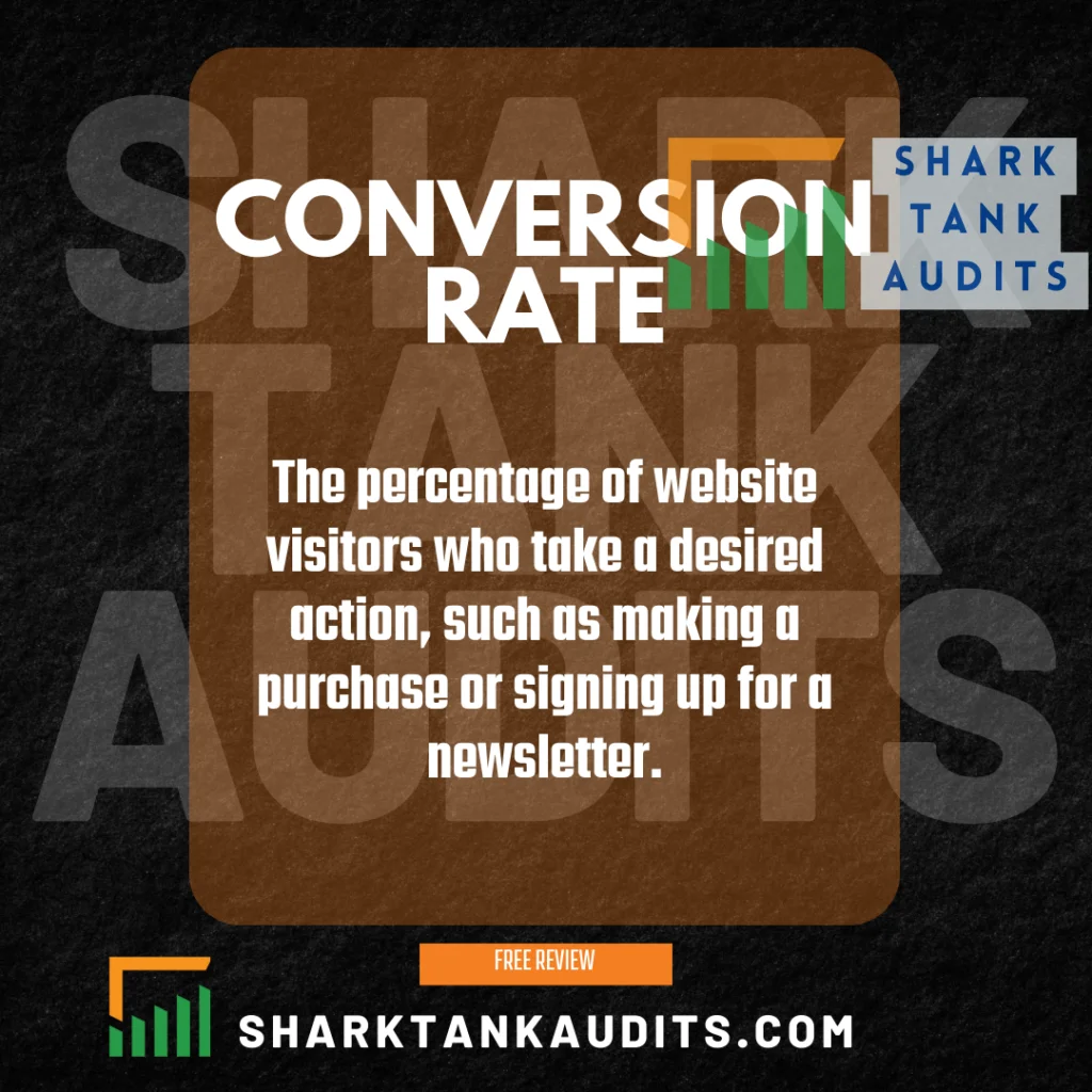What is a conversion rate?