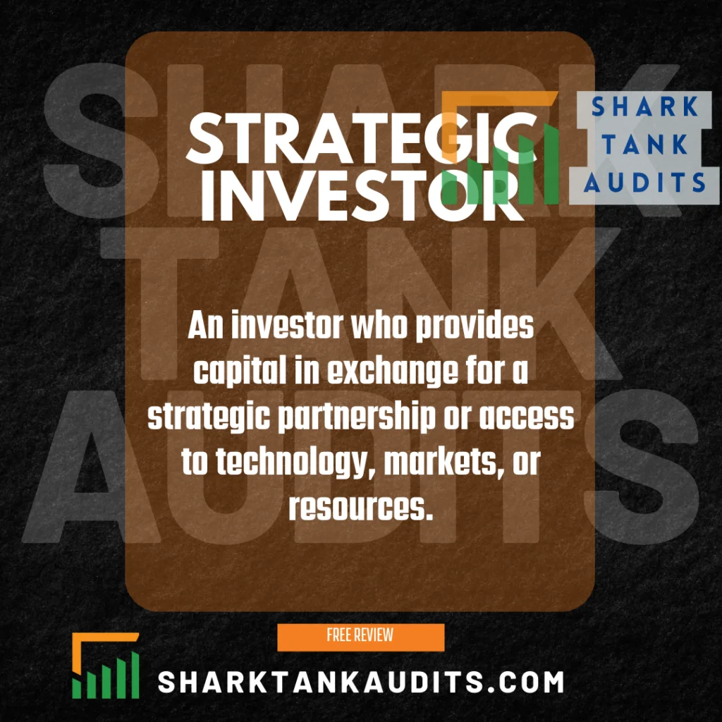 Who is Strategic Investor?