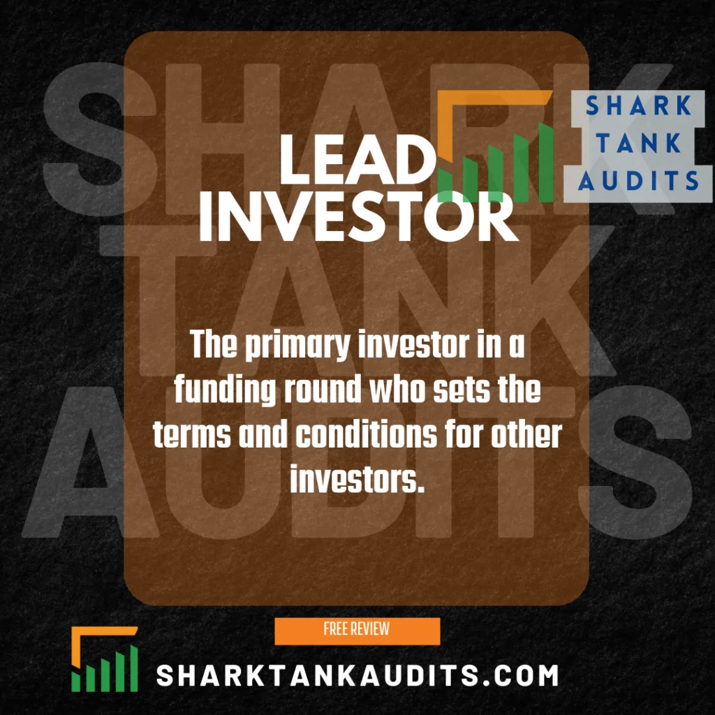 What is Lead Investor?