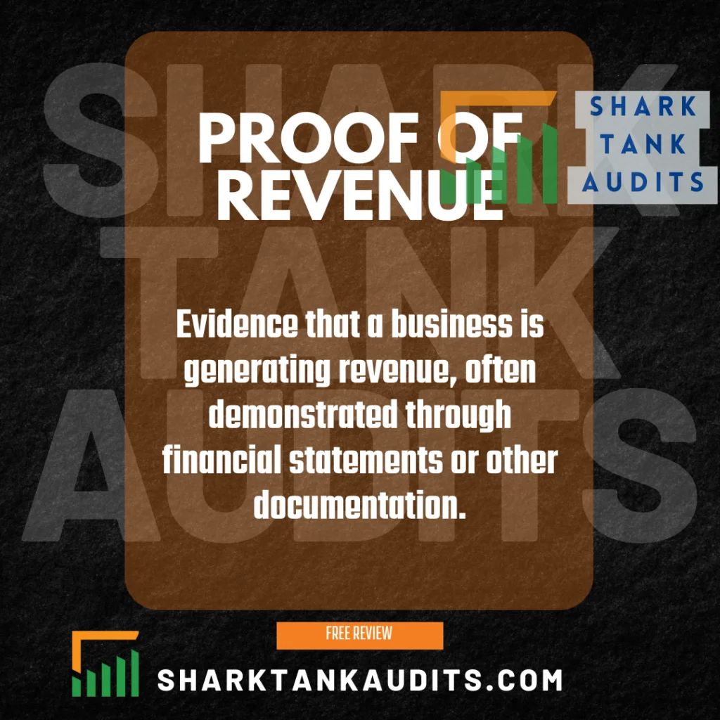 What is Proof of Revenue?