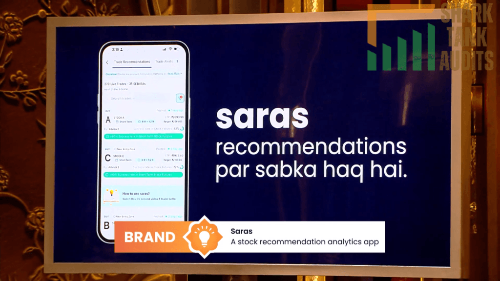 Saras Shark Tank India Episode