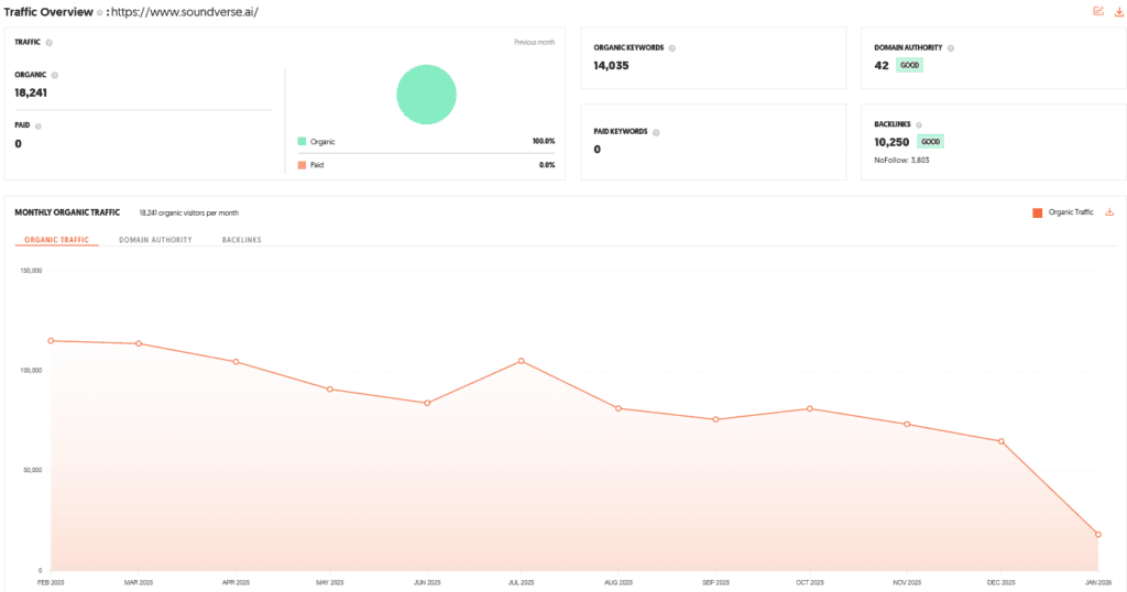 Soundverse AI Shark Tank India Review Website Data