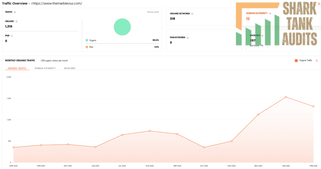 Marbleous Shark Tank India Review Website Data